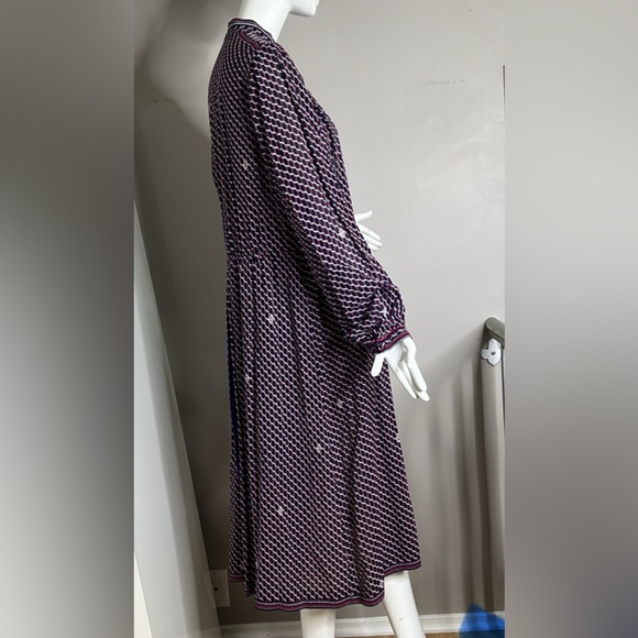 Vintage Size 6-8 Coat Midi Dress Polyester - Picture 10 of 13